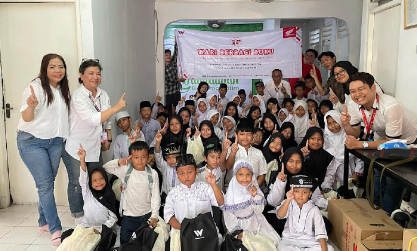Kegiatan WARI Berbagi Buku juga sejalan dengan semangat “Sinergi Bagi Negeri”.  dok Wahana
