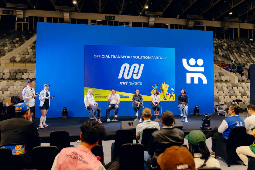 Direktur Pengembangan Bisnis PT MRT Jakarta, Farchad Mahfud,  saat menjadi narasumber dalam talkshow JRF 2025. (Foto: MRT Jakarta)