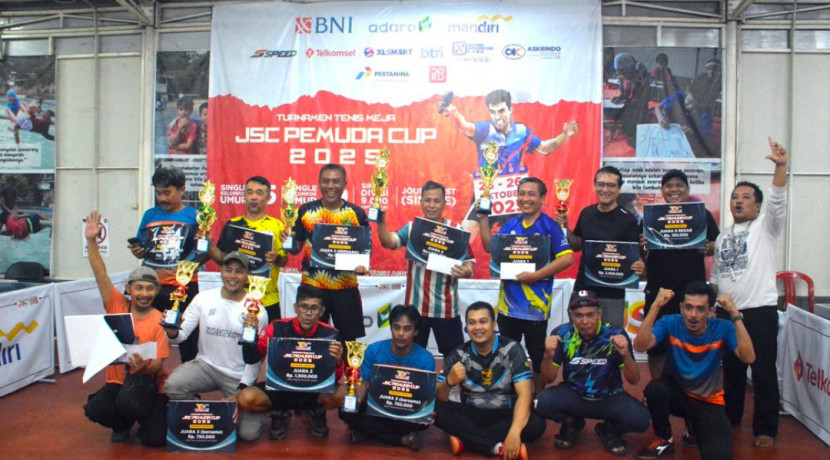 Turnamen Tenis Meja JSC Pemuda Cup 2025 berlangsung di GOR Griya Tugu Asri, Kota Depok, Jawa Barat (Jabar) pada 25-26 Oktober 2025. (Foto: Dok RUZKA INDONESIA)