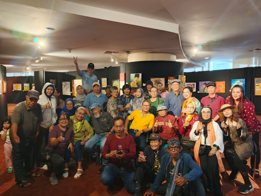 Pameran lukisan 100 Perupa Indonesia di Perpustakaan Nasional