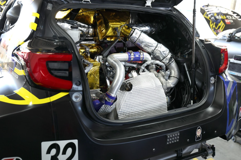 Mesin G20E Serta Transmisi yang Terletak di Belakang Pengemudi GR Yaris M Concept (Doc. Toyota Global).