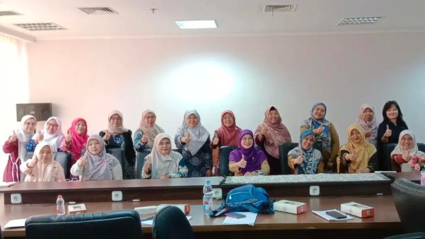 Para guru PAUD yang mendapatkan pembekalan pelatihan pemantauan tumbuh kembang anak serta edukasi PMBA, beberapa waktu lalu. (Foto: Dok Dinkes Kota Depok).