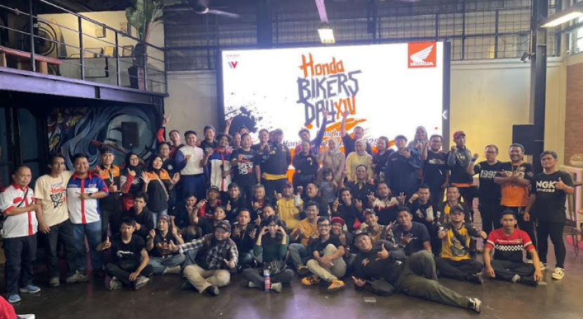 Peserta Gas ke Honda Bikers Day 2025 berpose bersama.    dok Wahana