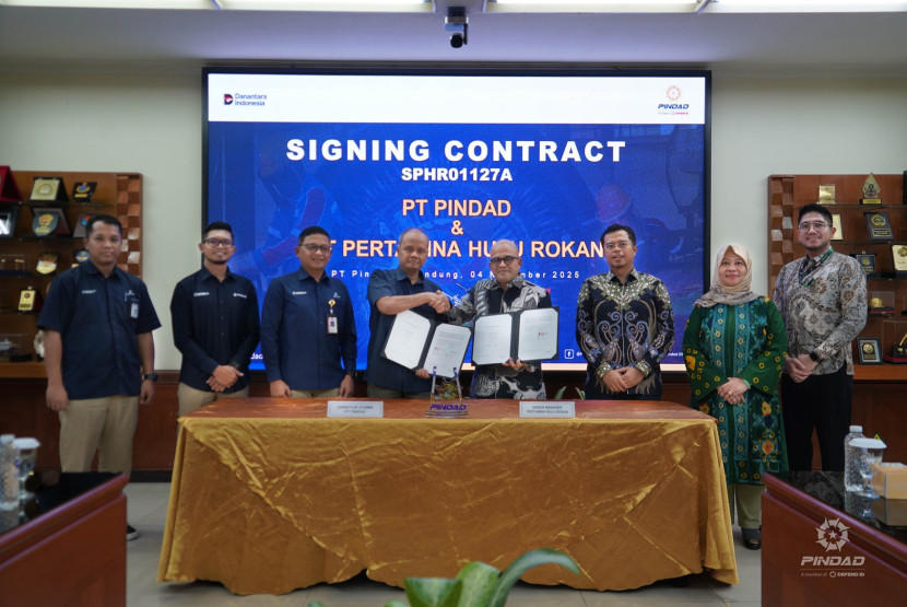 PT Pindad dan PT Pertamina Hulu Rokan tandatangani kontrak strategis. Foto: Laman resmi PT Pindad