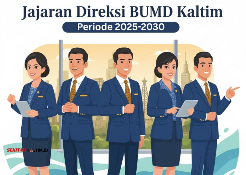 Ilustrasi, jajaran direksi BUMD Kaltim. (AI)