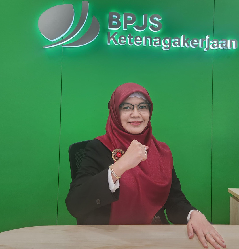 Kepala Cabang BPJS Ketenagakerjaan Depok, Novarina Azli. (Foto: Dok RUZKA INDONESIA) 