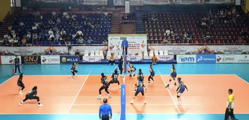 Voli Putri Jabar Rebut Emas Popnas, Tumbangkan Jawa Tengah 3-0