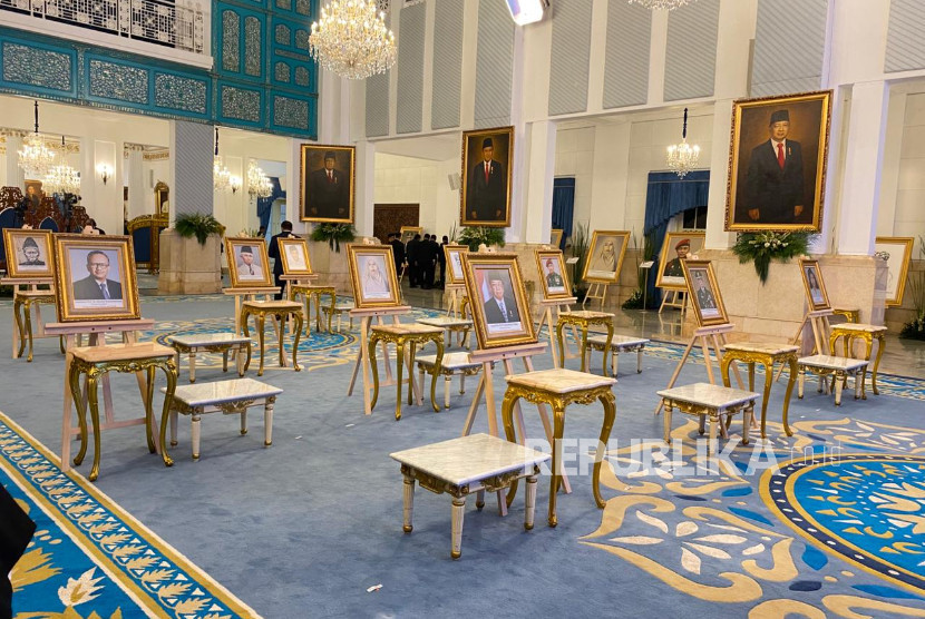 Foto 10 penerima Pahlawan Nasional di Istana Negara, Jakarta Pusat, Senin (10/11/2025). (FOTO: Republika/ Edwin Putranto)