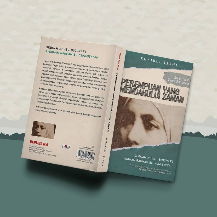 Novel biografi "Perempuan yang Mendahului Zaman". (FOTO: IG @jasmi-khairul)