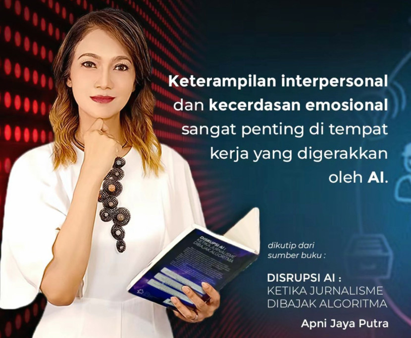 Testimoni Ira Koesno terhadap buku Apni Jaya Putra. (FOTO: FB @Apni Jaya Putra)