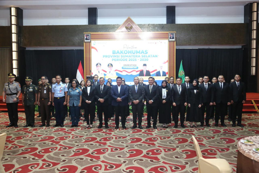 Pengurus Bakohumas Sumsel periode 2025 - 2030. (FOTO: Humas Pemprov Sumsel)