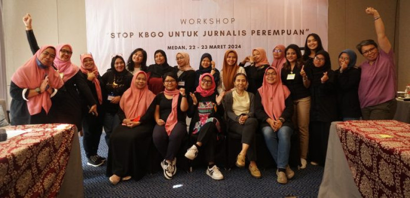 Kegiatan FJPI di Medan tentang KBGO terhadap jurnalis perempuan. (FOTO: www.fjpindonesia.com)