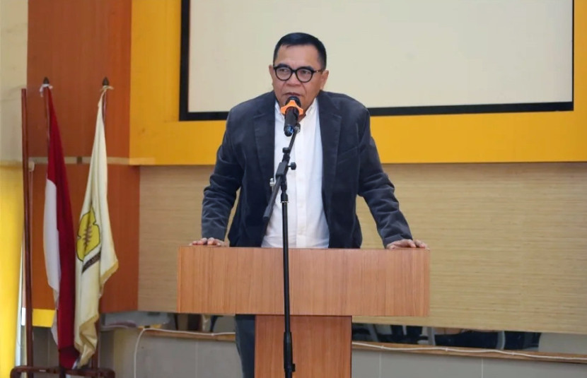Sekretaris Unsri Prof Alfitri pada Media Gathering. (FOTO: IG @ppid.unsri)