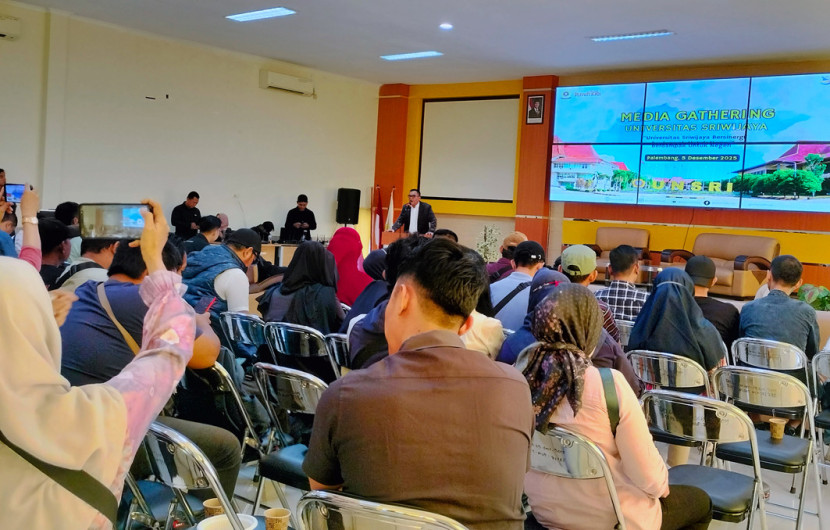 Suasana Media Gathering Unsri 2025. (Foto: Maspril Aries)