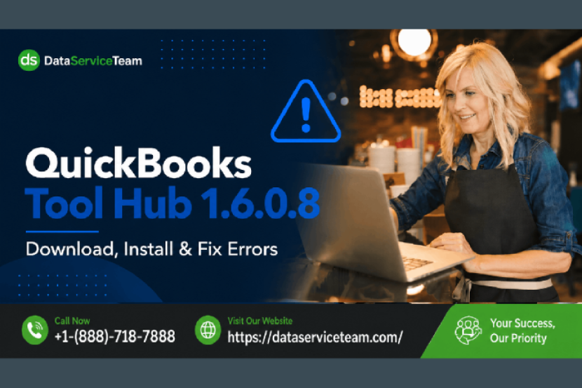 QuickBooks Tool Hub 1.6.0.8 troubleshooting interface for fixing QuickBooks Desktop company file, network, installation, and program errors