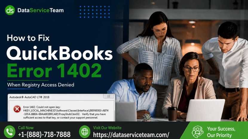 QuickBooks Error 1402 registry access denied troubleshooting guide