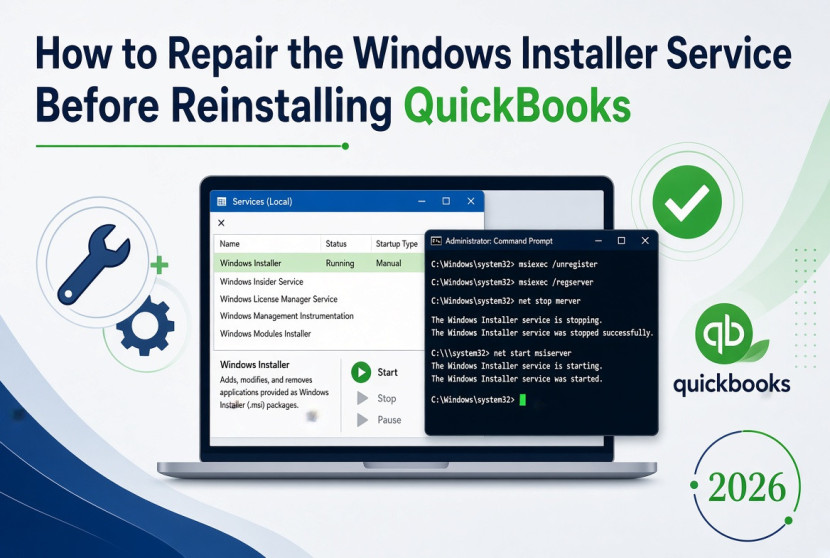 Repair the Windows Installer Service Before Reinstalling QuickBooks