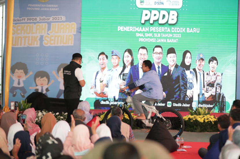 Peluncuran PPDB Jabar 2023 oleh Gubernur Jabar Ridwan Kamil belum lama ini/Humas Pemprov Jabar