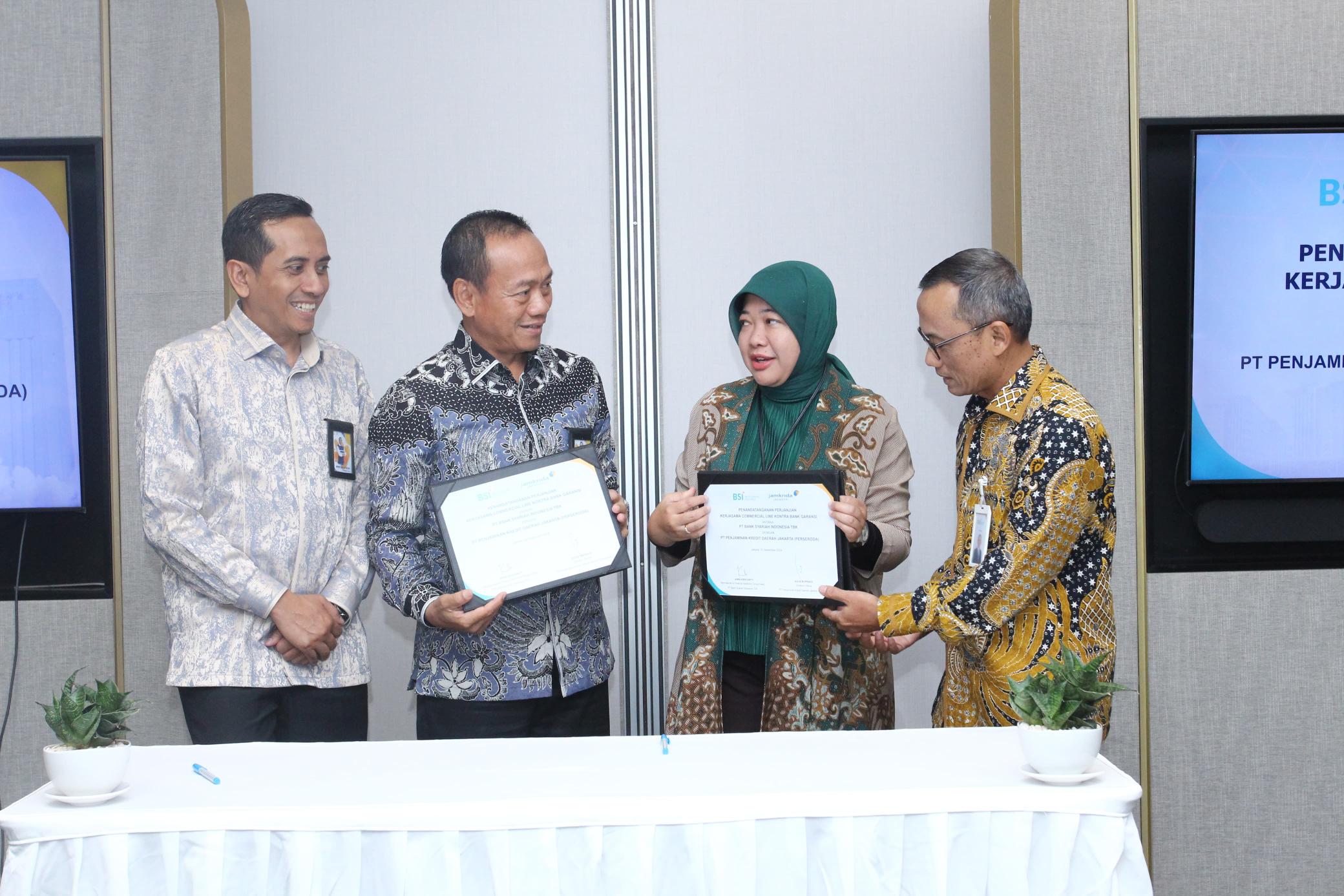 BSI dan Jamkrida Jakarta Perkuat Layanan Bank Garansi Syariah untuk Dukung Proyek Strategis