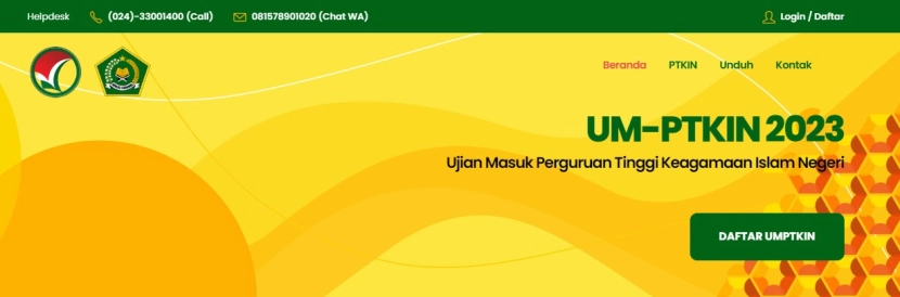 Ujian Masuk Perguruan Tinggi Keagamaan Islam Negeri (UM-PTKIN) 2023 dilaksanakan 29 Mei hingga 8 Juni 2023. Foto :um-ptkin