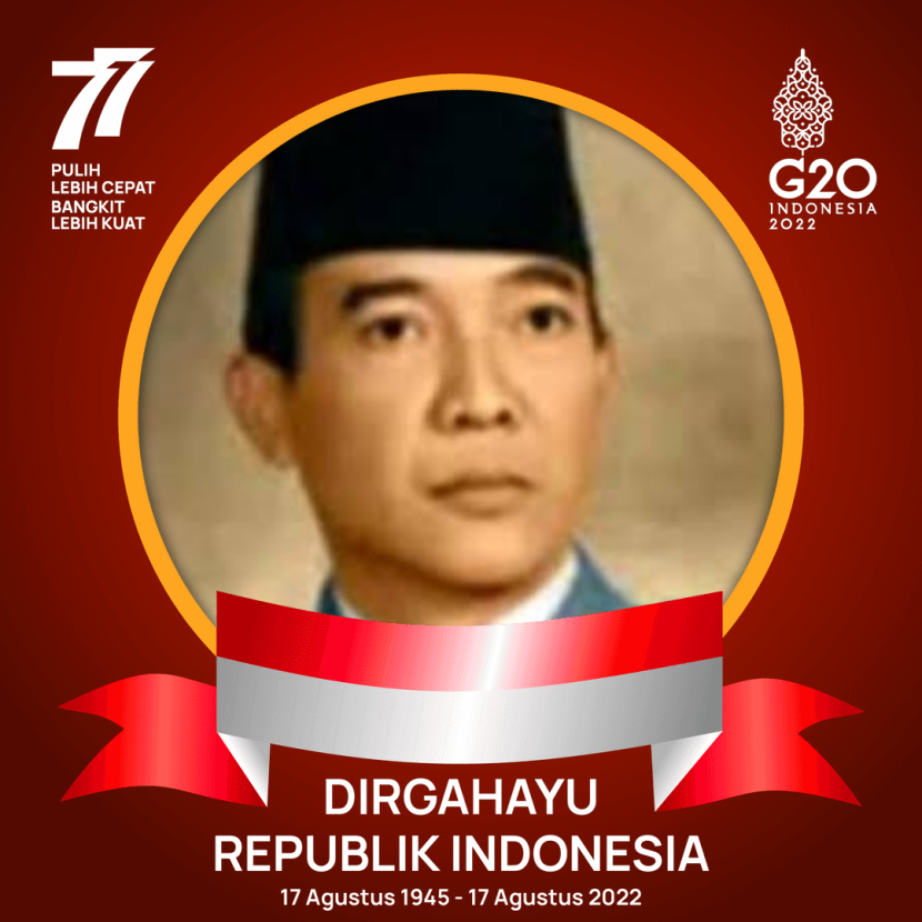 Bingkai foto bertema Dirgahayu Republik Indonesia. Foto: Twibbon
