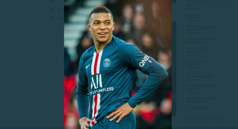 Kylian Mbappe belum memutuskan masa depannya. (Twitter/@KMbappe)