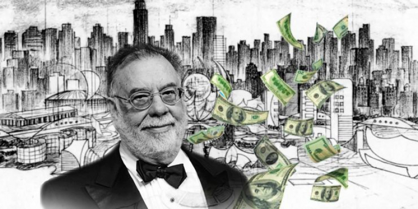 Sutradara Francis Ford Coppola akan menghabiskan 120 juta dolar AS untuk film terbarunya Megalopolis. Sumber ilustrasi : Screen Rant