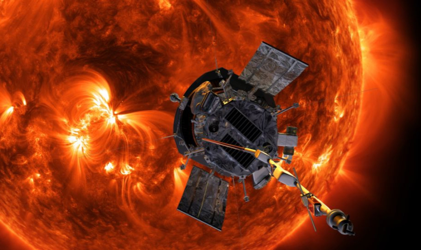 NASA's Parker Solar Probe spacecraft is now heading toward the sun.  Image: Johns Hopkins University Applied Physics Laboratory