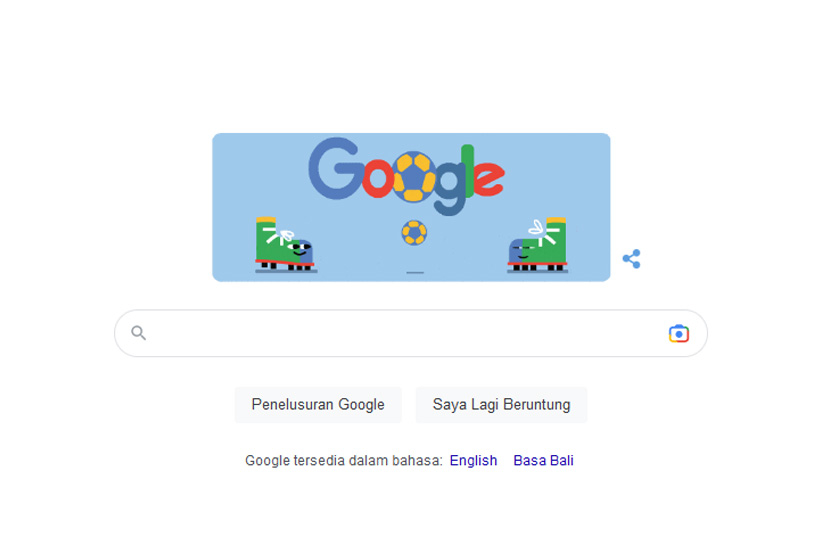 Google Doodle sambut Hari Pembukaan Piala Dunia 2022.