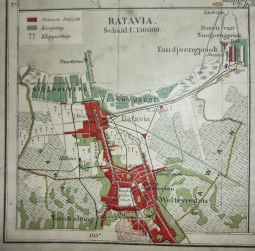 Peta Batavia.