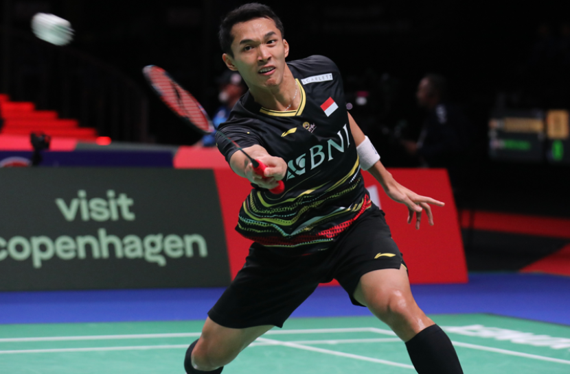 Pemain tunggal putra Indonesia, Jonatan Christie mengalahkan wakil tuan rumah Weng Hong Yang di babak pertama<a href=