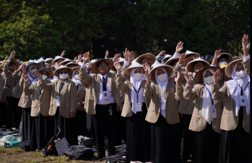 Sebanyak 10.106 mahasiswa baru UGM mengikuti orientasi PPSMB. Foto: ugm.ac.id