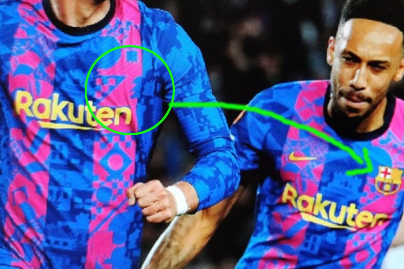 Kaus Ferran Torres tidak memiliki emblem Barcelona.