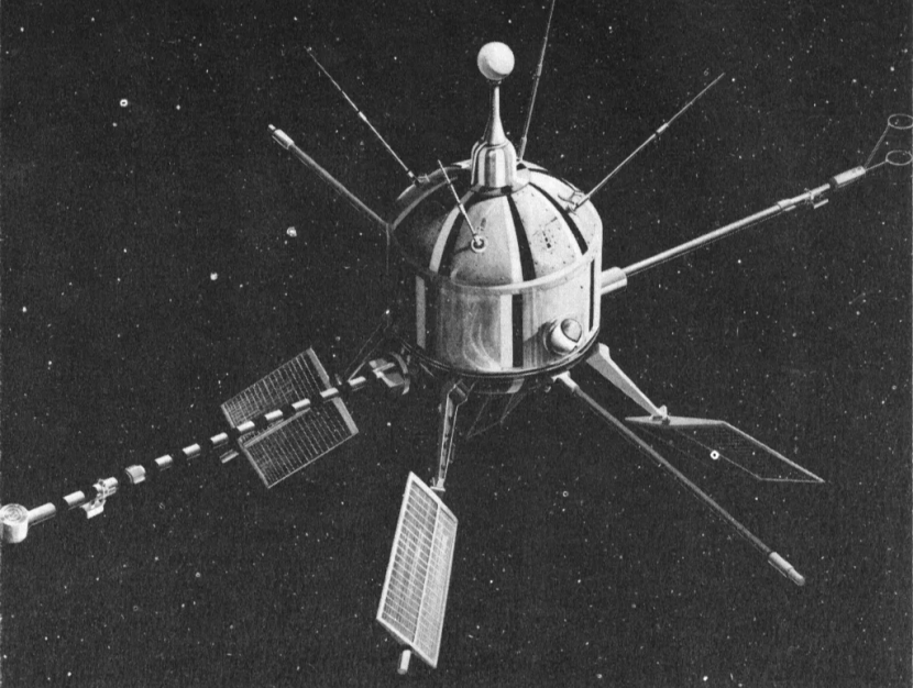 Ilustrasi satelit Ariel 1, satelit pertama Britania Raya yang diluncurkan pada 26 April 1962. Gambar: NASA