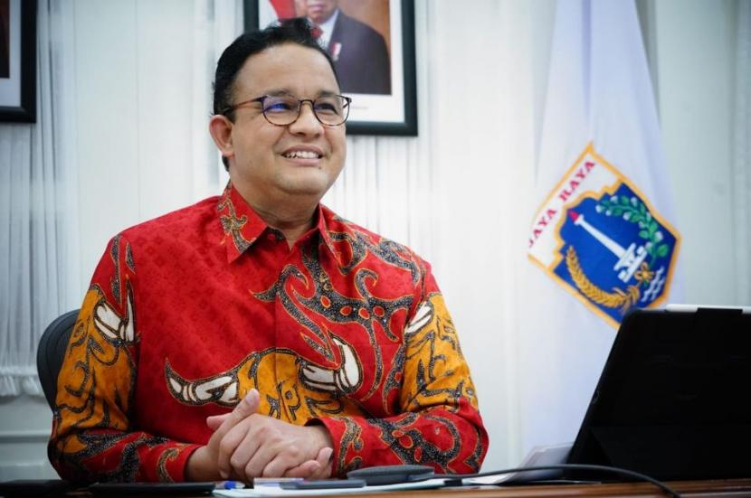 Gubernur DKI Jakarta, Anies Baswedan. Dua puluh tiga nama tokoh Betawi dipakai untuk menggantikan nama jalan di Jakarta. Foto: Republika.