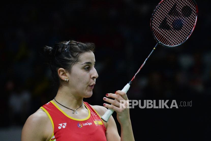 Pemain Spanyol, Carolina Marin. Pelatih Marin direkrut Prancis untuk Olimpiade 2024