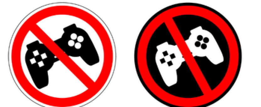 Gambar: Simbol Banned Game. ( https://tech.co/news/video-games-banned-2019-04)