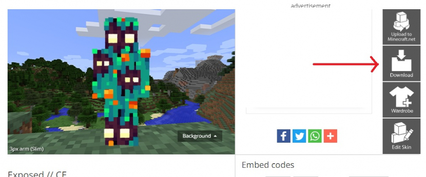 Minecraft skins. Mengunduh skin Minecrafts