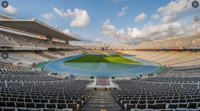 Stadion Olimpiade Lluis Companys (Twitter/@ReshadRahman_)