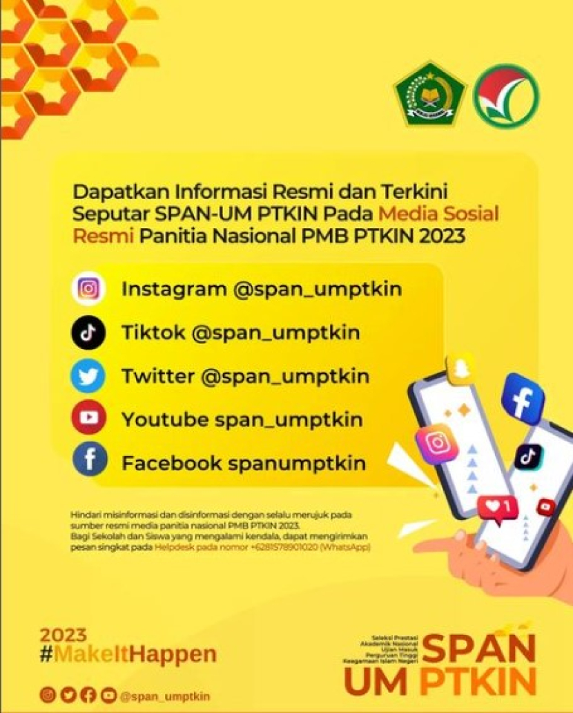 Calon peserta SPAN-PTKIN dan UM-PTKIN dapat mencari informasi seleksi masuk<a href=