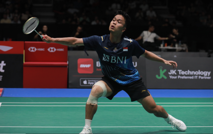 Dalam jadwal, Anthony Sinisuka Ginting akan menjalani partai final Singapore Open 2023.