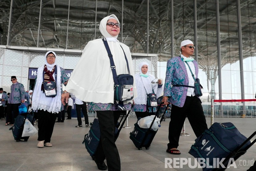 Proses keberangkatan jamaah haji Indonesia (dok. republika)