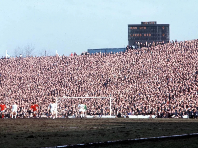 Laga semifinal Piala FA tahun 1970 di Hillsborough antara Manchester United dan Leeds United. (Foto: manutd.com)