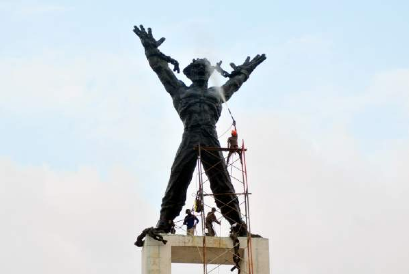 Monume Pembebasan Irian Barat di Lapangan Banteng. Foto: Dok Republika