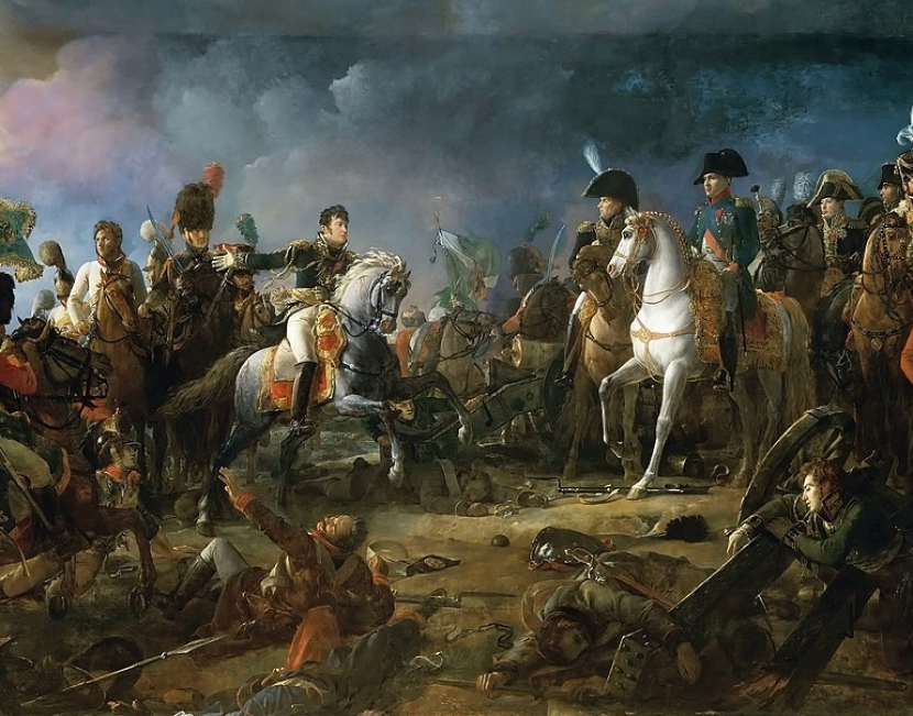 Ilustrasi Pertempuran Austerlitz dalam PErang Napoleonik. (wikimedia commons)