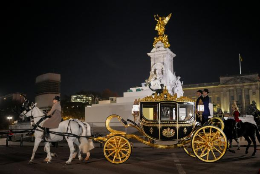 Kereta kencana Diamond Jubilee State Coach. Foto: AP