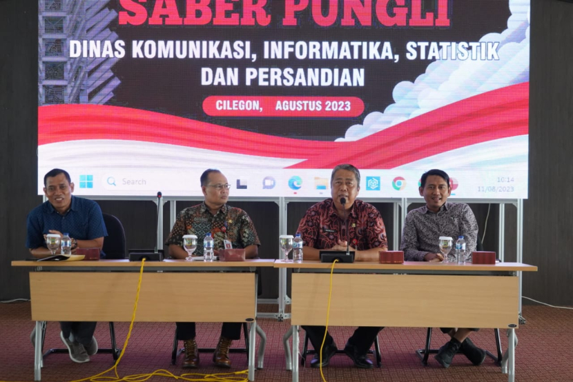 Sosialisasi Saber Pungutan Liar (Pungli) di Aula gedung Diskominfo, Jumat (11/8/2023). Foto: Diskominfo Kota Cilegon