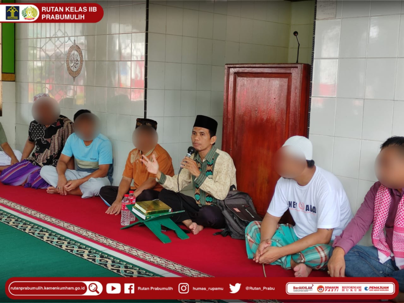 Penyuluh Agama Kemenag Prabumulih Sampaikan Penjelasan Dan Manfaat Doa Sayyidul Istighfar Kepada Wbp 0722