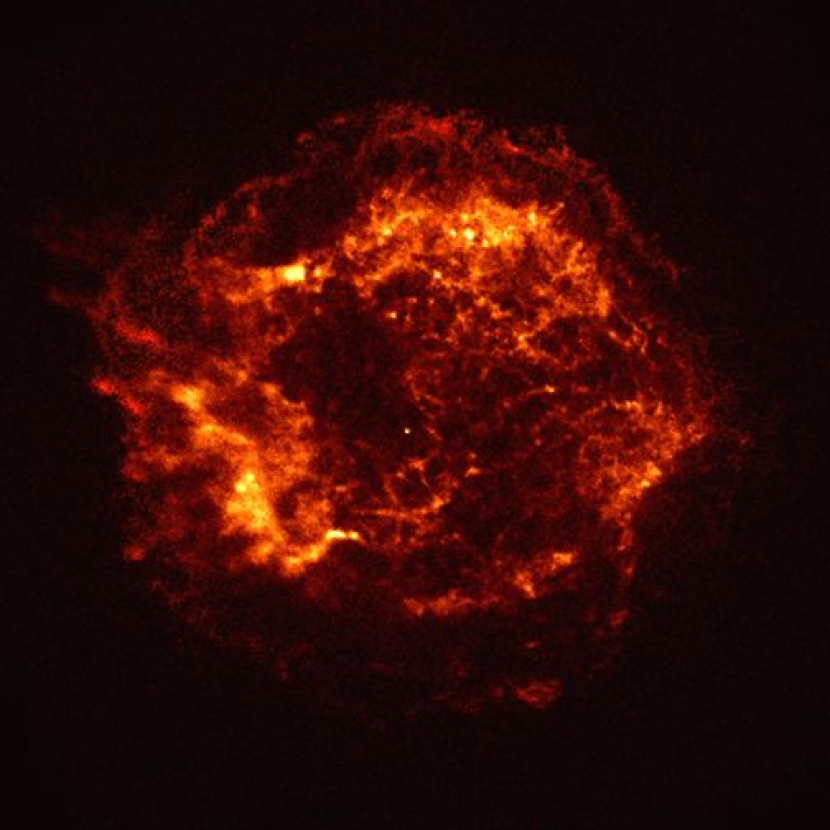 Gambar pertama Obsevatory Chandra, sisa supernova Cassiopeia A, diambil pada 1999. Gambar: NASA/CXC/SAO