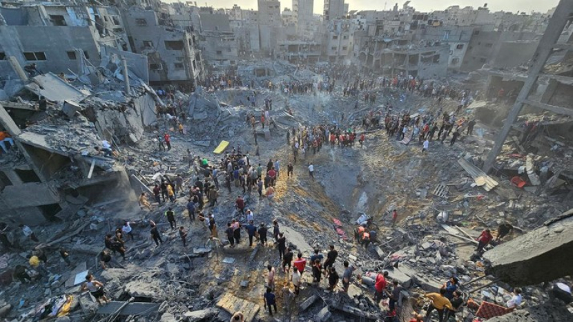 Gaza yang kini prok poranda.
